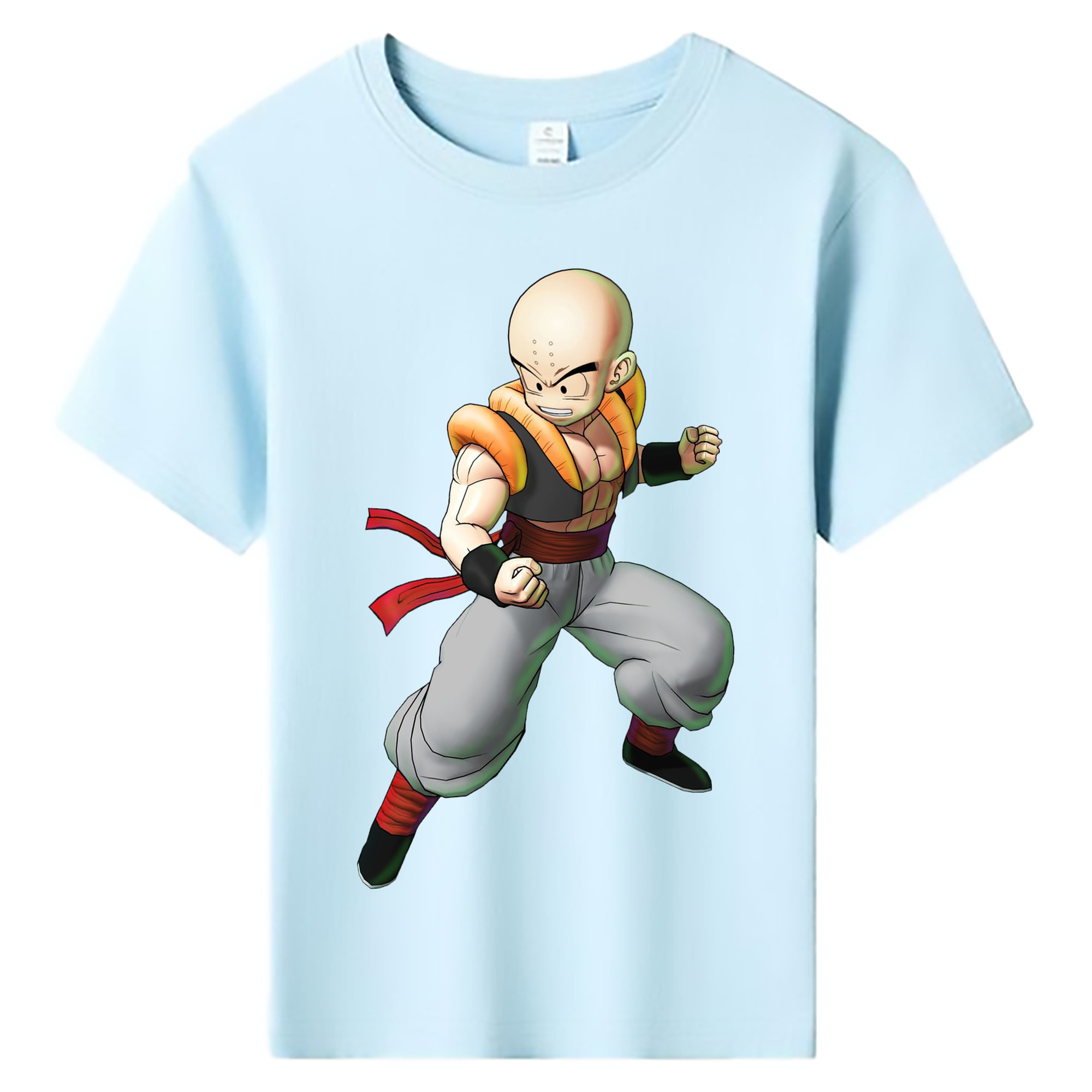 （画像用） ドラゴンボール クリリン DRAGON BALL krillin 綿100％キッズTシャツ（フロントプリント）